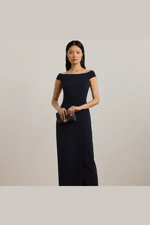 Ralph Lauren Tallas Pequeña - Vestido largo de crepé