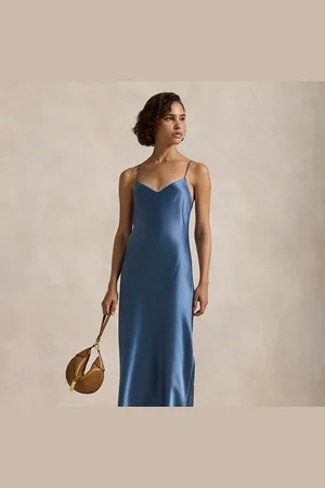 Ralph Lauren Vestido lencero midi de raso