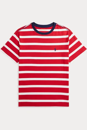 Ralph Lauren Camiseta ribeteada de punto de algodón