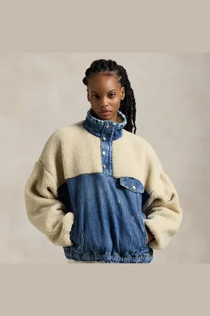 Ralph Lauren Jersey de denim y forro polar