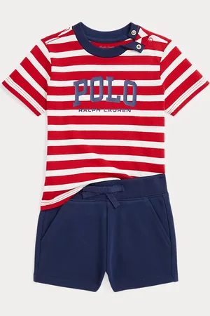 Ralph Lauren Camiseta de punto y pantalón de rizo