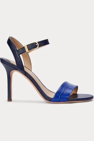 Ralph Lauren Sandalia Gwen de piel en dos tonos