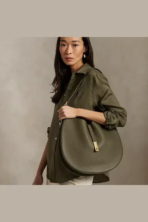 Ralph Lauren Bolso Shoulder Polo ID de piel grande