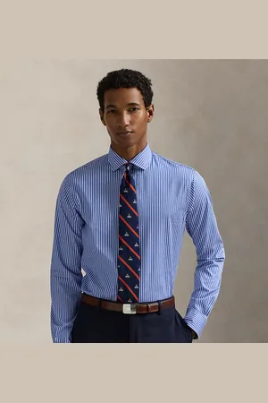 Ralph Lauren Camisa de popelina Custom Fit con rayas