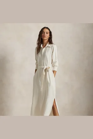 Ralph Lauren Vestido camisero de raso