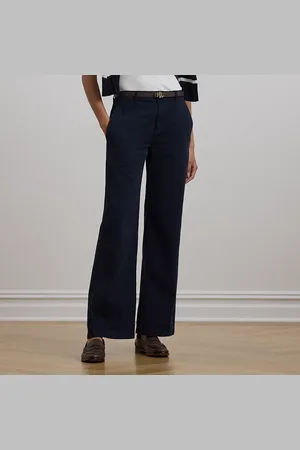 Ralph Lauren Pantalón de sarga con pernera ancha
