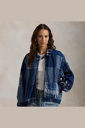 Ralph Lauren Cortavientos patchwork de algodón y lino