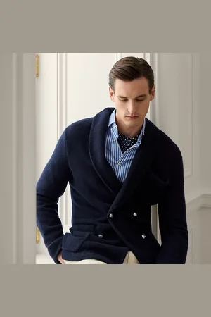 Ralph Lauren Cárdigan estilo blazer de cachemira