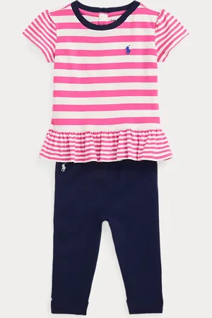 Ralph Lauren Camiseta de punto con péplum y leggings