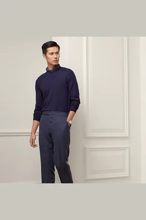 Ralph Lauren Pantalón Gregory de seda y lino