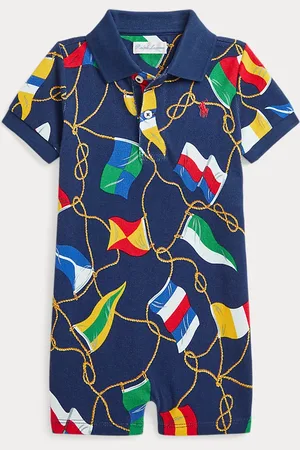 Ralph Lauren Peto corto tipo polo de piqué de algodón