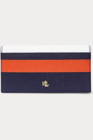 Ralph Lauren Cartera compacta de piel cruzada