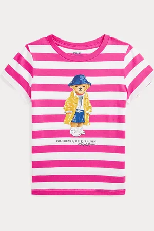 Ralph Lauren Camiseta de algodón con Polo Bear