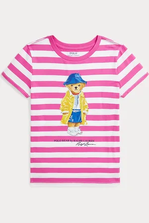 Ralph Lauren Camiseta de algodón con Polo Bear