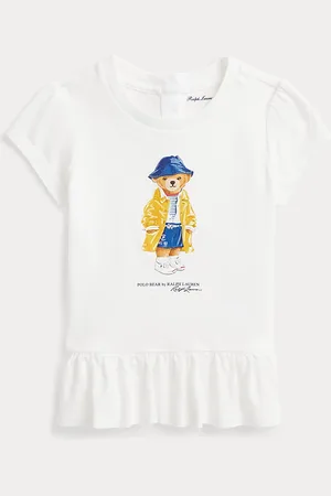 Ralph Lauren Camiseta de algodón con Polo Bear
