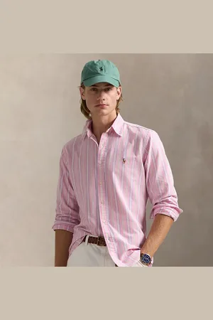 Ralph Lauren Camisa oxford de rayas Custom Fit