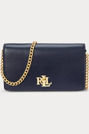 Ralph Lauren Cartera de piel con cierre de giro