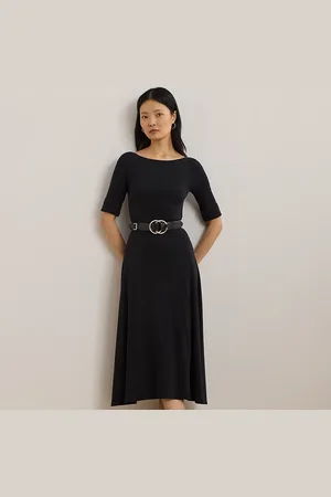 Ralph Lauren Tallas Pequeña - Vestido midi de algodón elástico