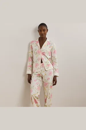 Ralph Lauren Pijama de satén de mezcla de algodón