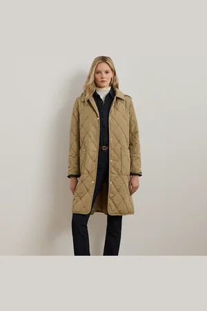 Ralph Lauren Abrigo acolchado con ribete de pana