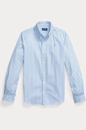 Ralph Lauren Camisa de popelina de algodón con rayas