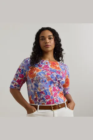 Ralph Lauren Tallas Grandes - Camiseta de algodón elástico estampada