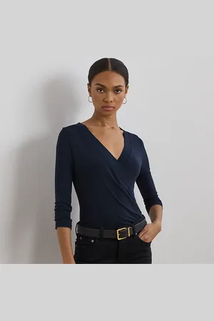 Ralph Lauren Top cruzado de punto jersey