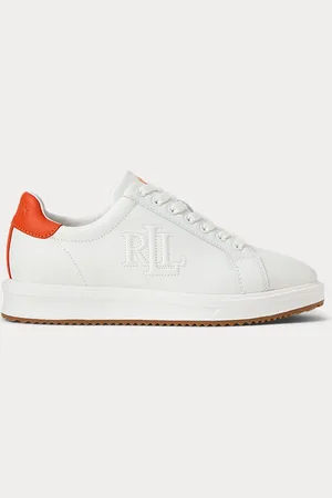 Ralph Lauren Deportiva Ainsley de piel en dos tonos