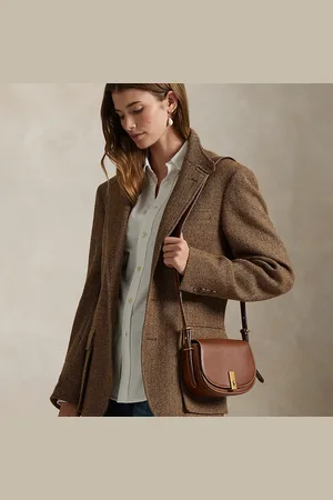 Ralph Lauren Minibolso saddle Polo ID de becerro