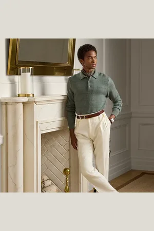 Ralph Lauren Pantalón Gregory de lana hecho a mano