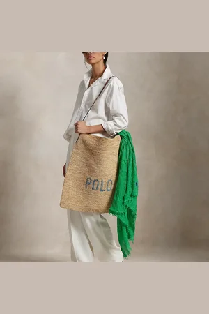 Ralph Lauren Bolso tote de rafia extragrande