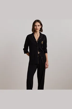 Ralph Lauren Pijama de punto con ribete estampado
