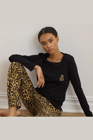 Ralph Lauren Pijama de punto y felpa estampado