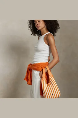 Ralph Lauren Bolso tote Polo Play de loneta con rayas