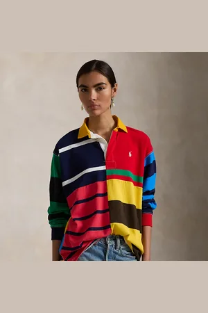 Ralph Lauren Camiseta de rugby de punto en patchwork