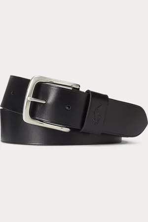Ralph Lauren Cinturón de piel plena flor