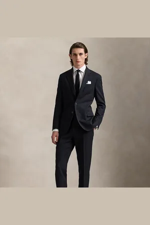 Ralph Lauren Traje de lana y algodón Polo con rayas