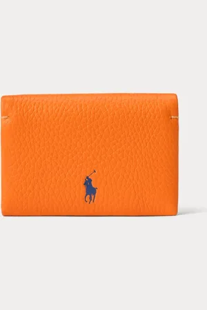 Ralph Lauren Tarjetero de piel Polo Play