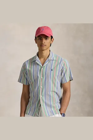 Ralph Lauren Camisa Classic Fit de cambray con rayas