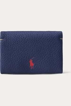 Ralph Lauren Tarjetero de piel Polo Play