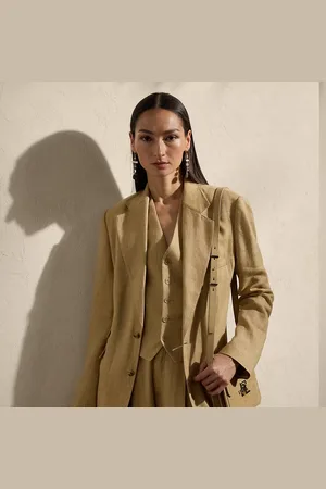 Ralph Lauren Chaqueta Russell de sarga de lino y seda