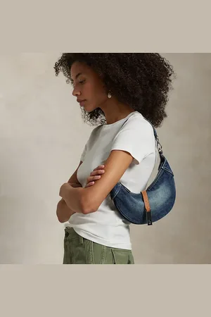 Ralph Lauren Minibolso de hombro Polo ID vaquero