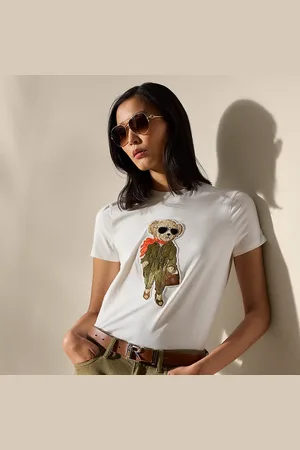 Ralph Lauren Camiseta de algodón Polo Bear aviador
