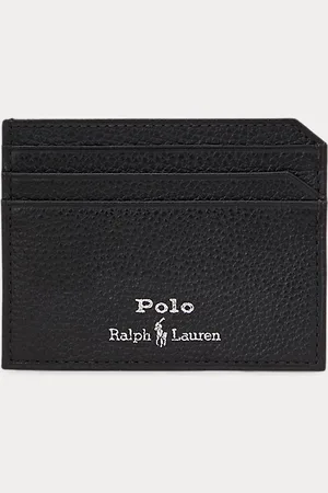 Ralph Lauren Tarjetero de piel granulada