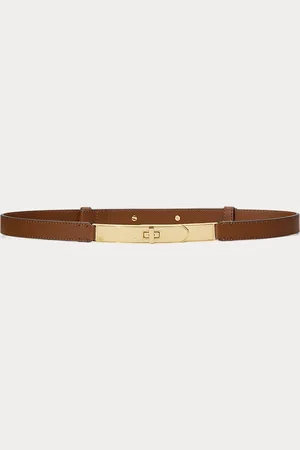 Ralph Lauren Cinturón estrecho de piel