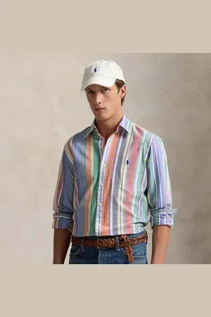 Ralph Lauren Camisa oxford Custom Fit con rayas