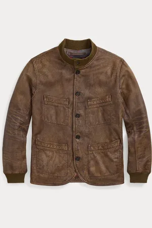 Ralph Lauren Abrigo sobretodo de piel