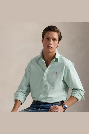 Ralph Lauren Camisa oxford de rayas Custom Fit