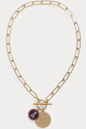 Ralph Lauren Collar con abalorio bañado en oro