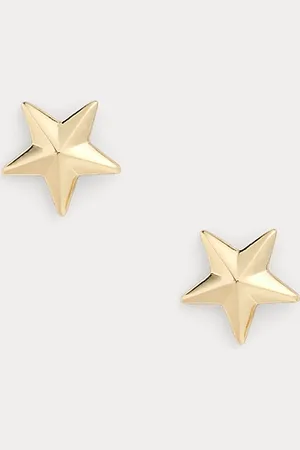 Ralph Lauren Pendientes de botón bañados en oro